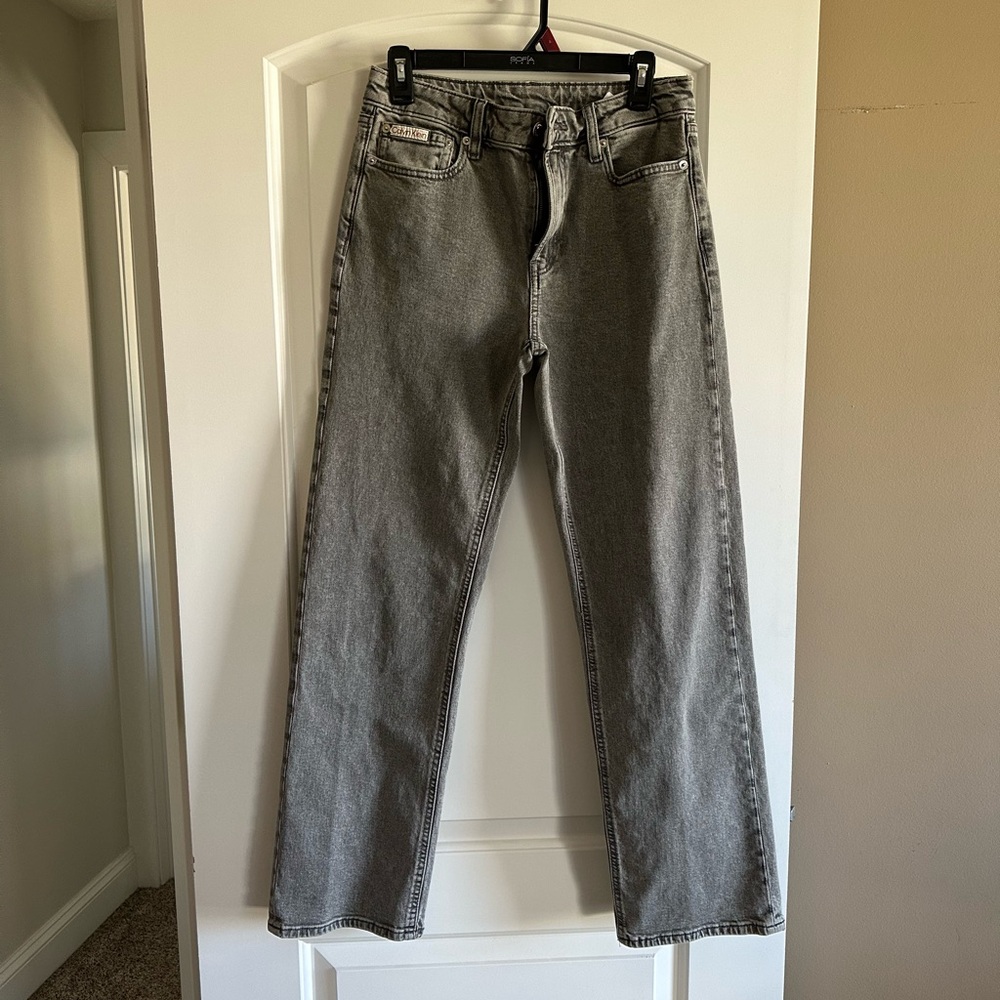 Calvin Klein Gray 90s Straight Leg Jeans